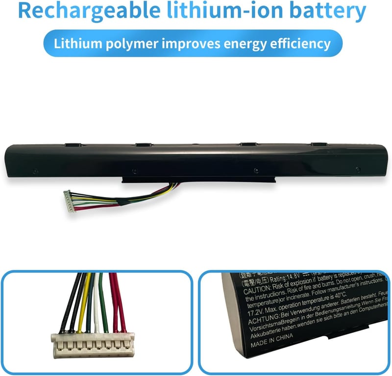 HUBEI AS16A7K Acer Aspire E15 E5-475 E5-575 E5-774 Laptop Akkumulátor 14.8V 41.4Wh