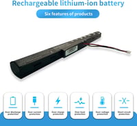 HUBEI AS16A7K Acer Aspire E15 E5-475 E5-575 E5-774 Laptop Akkumulátor 14.8V 41.4Wh 4
