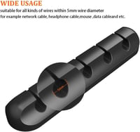 HUBEI Öntapadós Kábel Rögzítő Klipek 5db - Kábel Szervező Vezetékekhez 2