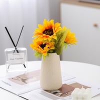 Keramická váza HUBUISH béžová 15 cm, minimalistická boho dekorácia, kvetinová váza do obývačky a spálne, moderná stolová dekorácia v škandinávskom štýle 7