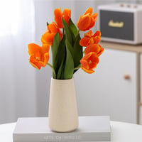 Keramická váza HUBUISH béžová 15 cm, minimalistická boho dekorácia, kvetinová váza do obývačky a spálne, moderná stolová dekorácia v škandinávskom štýle 6