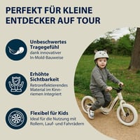 HUDORA Gyerek Sisak Állat Motívummal XXS XS Méret Bicikli Roller Egyensúlyozó Kerékpár - 44-47 cm, mokka 6