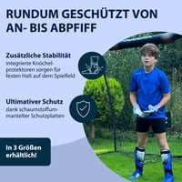 Chrániče holení HUDORA s ochranou členkov a penovou výplňou – Futbalové chrániče pre deti a mládež vo veľkostiach S/M/L 2