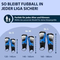Chrániče holení HUDORA s ochranou členkov a penovou výplňou – Futbalové chrániče pre deti a mládež vo veľkostiach S/M/L 3