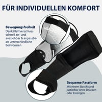 Apărători de tibie HUDORA cu protecție pentru gleznă - Apărători de fotbal din spumă pentru copii și tineri, mărimea L, gri 4