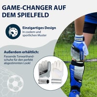 Apărători de tibie HUDORA cu protecție pentru gleznă - Apărători de fotbal din spumă pentru copii și tineri, mărimea L, gri 5