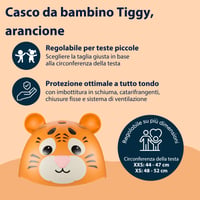 Detská cyklistická prilba Hudora Tiggy veľkosť XXS - Detská prilba s motívom tigra pre dievčatá a chlapcov - Na odrážadlo, kolobežku a bicykel 2