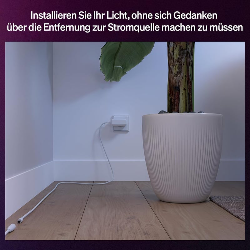 Hue Flux 5 méter LED szalag bővítés, színes légkör, alkalmazás és hangvezérlés