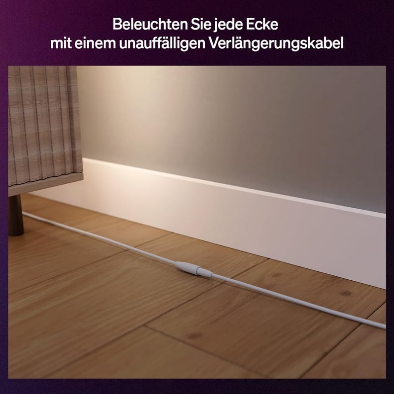 Hue Flux 5 méter LED szalag bővítés, színes légkör, alkalmazás és hangvezérlés
