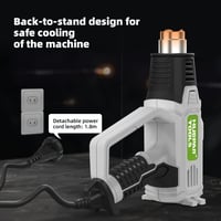 Huepar Tools 2300W digitális hőlégfúvó 50-660°C, 10 kiegészítővel, kerámia fűtőelem 6