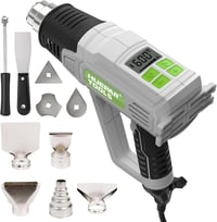 Huepar Tools 2300W digitális hőlégfúvó 50-660°C, 10 kiegészítővel, kerámia fűtőelem 1