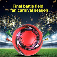 Huerous Professzionális Focilabda 5-ös Méret - Hivatalos Edzőlabda Gyerekeknek - Piros PVC Futball Versenyekre és Szabadtéri Játékra 8