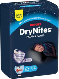 Huggies DryNites Fiú Éjszakai Pelenka - Száraz Alvás Védelemmel - 64 pcs (pack of 1), 64 pieces 2