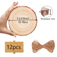 Drevené krúžky Huhemy, nevŕtané, priemer 14 – 15 cm, hrúbka 1 cm – 12 ks 2