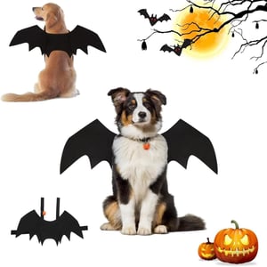 Huifengjie Denevér Szárnyak Kutyának L-es Halloween Jelmez Tökös Csengővel