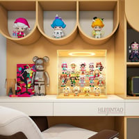 Huijintao 6 szintes akril vitrin LED világítással, figura és gyűjtőtárgy kiállító szekrény 4