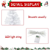 HUIKUANGEU Mini LED Karácsonyi Fa Asztali Dekoráció Otthonhoz Irodához 3