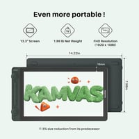 HUION Kamvas 13 Gen 3 SE grafikus tábla 13,3" kijelzővel, rajztábla PC Mac Android 6