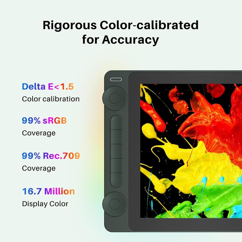 HUION Kamvas 13 Gen 3 SE grafikus tábla 13,3" kijelzővel, rajztábla PC Mac Android