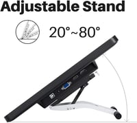 HUION KAMVAS Pro 22 grafikus rajztábla 8192 nyomásszint, toll kijelző 5