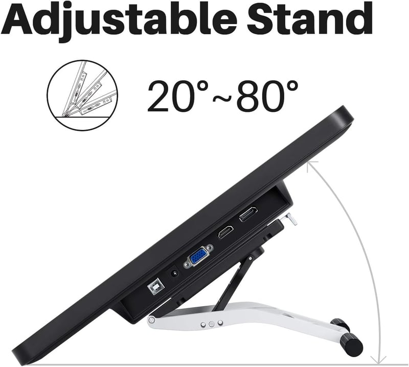 HUION KAMVAS Pro 22 grafikus rajztábla 8192 nyomásszint, toll kijelző