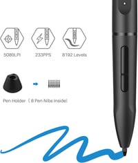 HUION WH1409 Vezeték Nélküli Grafikus Rajztábla 8192 Nyomásérzékenységi Szinttel, 12 Gyorsgombbal, Nagy Méretű, Windows és Mac Kompatibilis - WH1409, 2.4 GHz Wireless 3