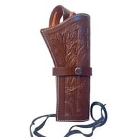 Hulara bőr western tok, 5,5" és 6,5" mérethez - barna 1