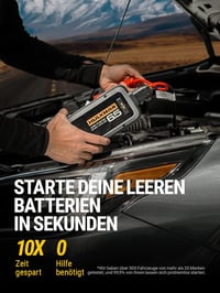 HULKMAN Alpha 65 Autós Indításrásegítő Powerbank 1200A 12000mAh - 6.5L Benzin/4.0L Dízel Motorokhoz, Teljesen Lemerült Akkumulátorhoz, IP65  2