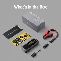HULKMAN Alpha85 Hordozható Autó Bikázó 2000A 2000mAh - Nagy LED Kijelzős Indításrásegítő 12V Akkumulátorokhoz (8.5L+ Benzin/6L+ Dízel) 7