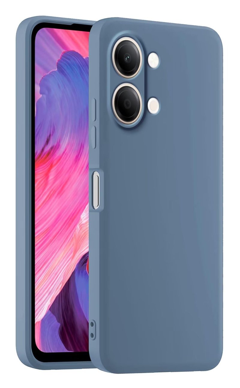 Husă de protecție din silicon colorat HULLIN pentru Vivo V70 / Vivo V70 Elite (6,59") - Gri lavandă