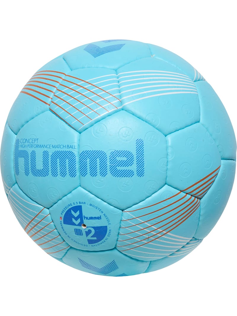 Hádzanárska lopta hummel Concept HB - modrá/oranžová/biela, veľkosť 3 (EU) - unisex hádzanárska lopta pre dospelých