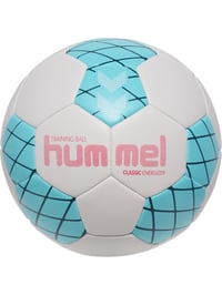 Hádzanárska lopta hummel hmlCLASSIC Energizer – off white/svetlomodrá/tmavomodrá – veľkosť 2 3