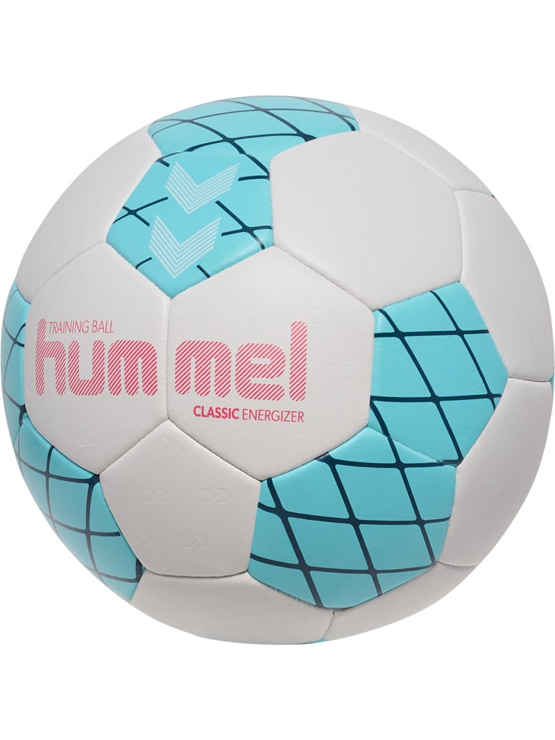 Hádzanárska lopta hummel hmlCLASSIC Energizer – off white/svetlomodrá/tmavomodrá – veľkosť 2