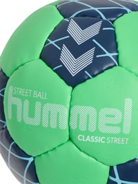 Hádzanárska lopta hummel hmlClassic Street Airless Soft – Nefúkacia, zelená/tmavomodrá, loptička na streetovú hádzanú 2