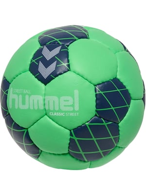 hummel hmlCLASSIC Street rukometna lopta – mekana lopta bez zraka, nije na napuhavanje, zelena/tamnoplava/svijetloplava boja