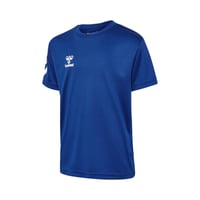 Set sport copii hummel hmlLOGO SET KIDS - TRUE BLUE - mărimea 140 - pantaloni scurți și tricou - 100% poliester - set sport pentru băieți și fete 2