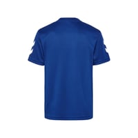 Set sport copii hummel hmlLOGO SET KIDS - TRUE BLUE - mărimea 140 - pantaloni scurți și tricou - 100% poliester - set sport pentru băieți și fete 3