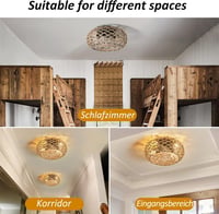 hummst rattán mennyezeti ventilátor lámpával és távirányítóval, 6 fokozat - 40 cm 3