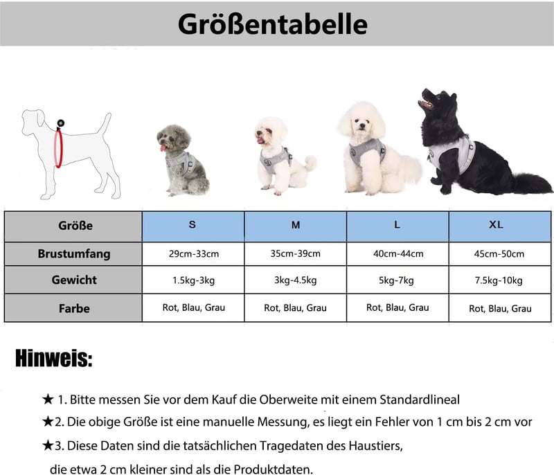 Hund&Kutz Kutya Hám Szett Pórázzal, Állítható Mellény Kutyáknak és Macskáknak, Fényvisszaverő Csíkokkal, Kék S Méret