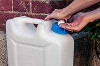Hygienická nádoba hünersdorff 12 l, nádoba na vodu s 250 ml dávkovačom mydla a výpustným kohútikom, prírodná 3