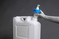 Hygienická nádoba hünersdorff 12 l, nádoba na vodu s 250 ml dávkovačom mydla a výpustným kohútikom, prírodná 2