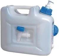 Hygienická nádoba hünersdorff 12 l, nádoba na vodu s 250 ml dávkovačom mydla a výpustným kohútikom, prírodná 1