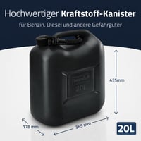 Canistră de combustibil standard Hünersdorff 20 litri - Pentru depozitarea benzinei și motorinei 2