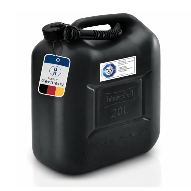 Canistră de combustibil standard Hünersdorff 20 litri - Pentru depozitarea benzinei și motorinei