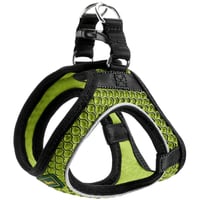 Ham pentru câini HUNTER Hilo Comfort, din material tip plasă, elemente reflectorizante, verde lime, mărimea S 1