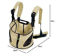 HUNTER Kangaroo torba za nošenje pasa – bež, 30x20x30 cm, poliesterski materijal, udoban transport kućnih ljubimaca 10