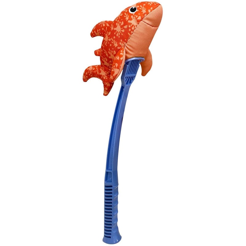 HUNTER Splash FLINGERZ cápa kutyajáték úszó neoprén 23 cm csúzlirúddal kombinálható strand és vízijáték mosható 30 °C-on