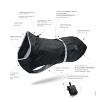 Haină pentru câini HUNTER Uppsala Rain, mărimea 45, negru 3