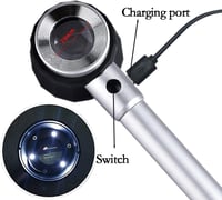 HunterBee 10x Nagyító LED Világítással, Optikai Üveg Nagyítólencse Mérőskálával, Ékszer Vizsgálat, Olvasás, Ezüst 4