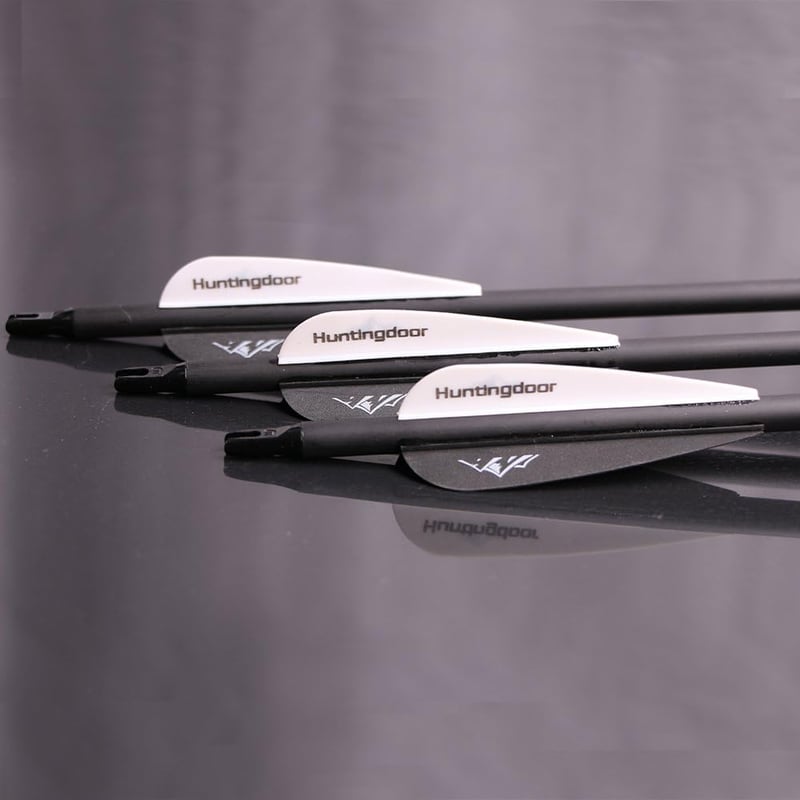 Huntingdoor 12 darabos 30 hüvelykes vadásznyíl szett tollas recurve compound longbow